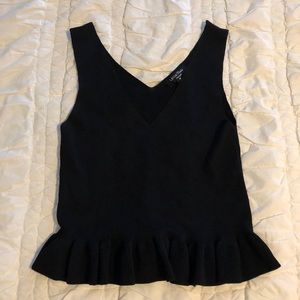 Black Peplum Shirt
